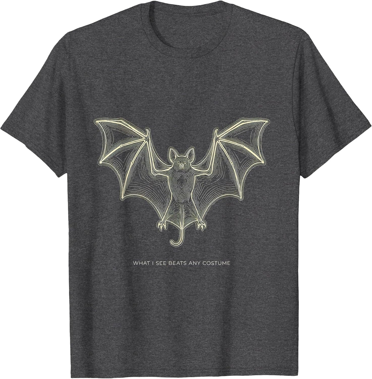 Men's What I See Beats Any Costume Funny Sonographer Halloween T-Shirt - Dark Heather Grey