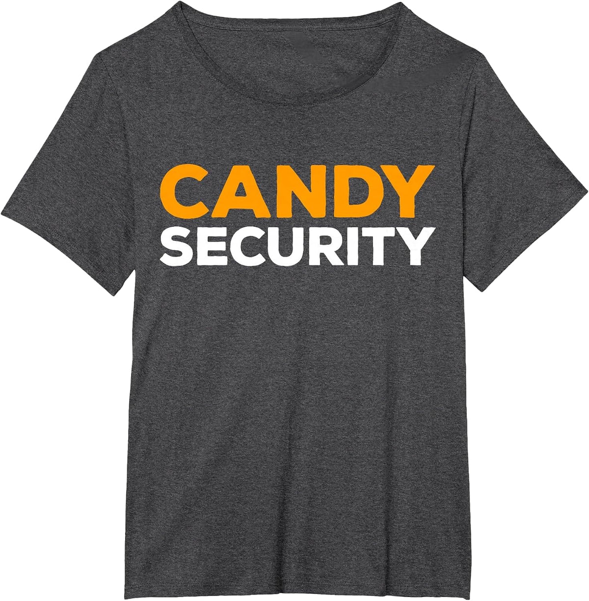 Candy Security Shirt Men Women Kids Halloween Costume T-Shirt - Dark Heather Grey