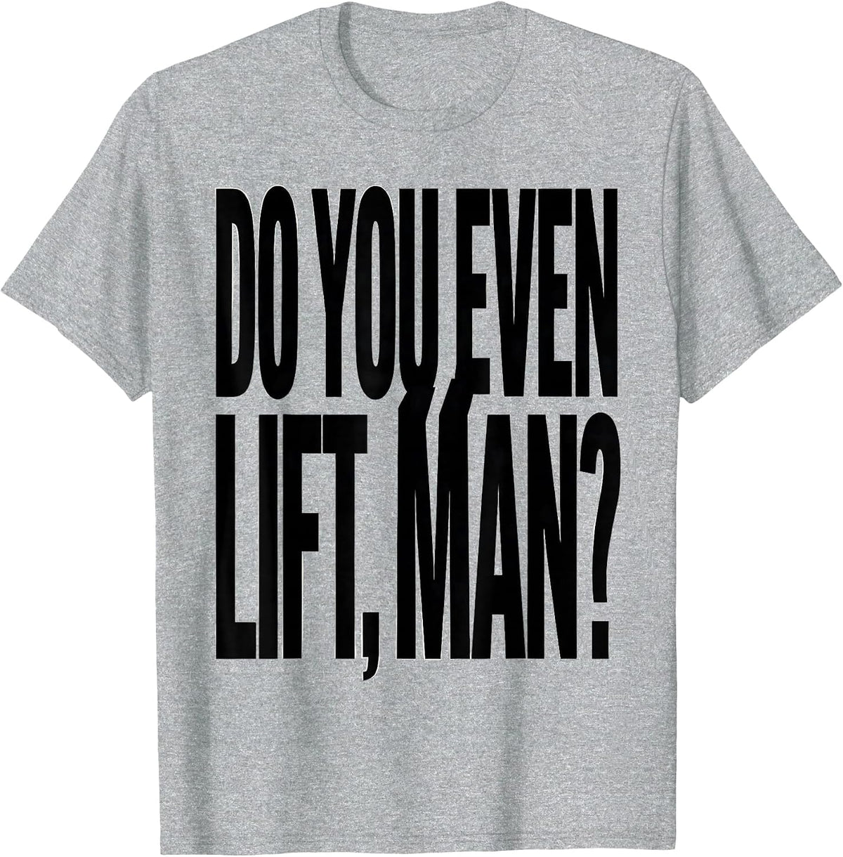 Men's Do You Even Lift, Man? Funny Skiing Snowboarding Ballet T-Shirt - Heather Grey