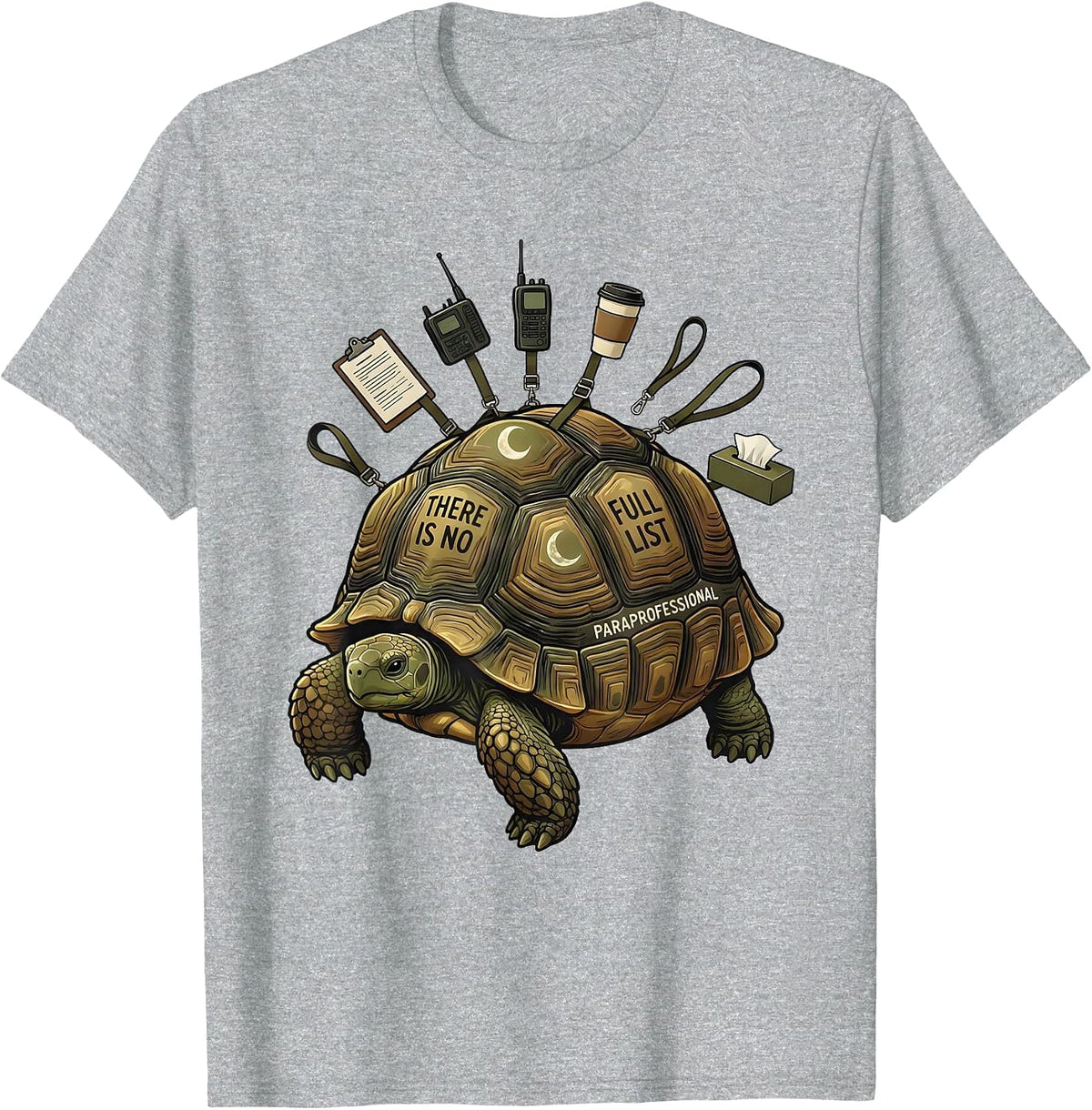 Men's There Is No Full List Paraprofessional Funny T-Shirt - Heather Grey