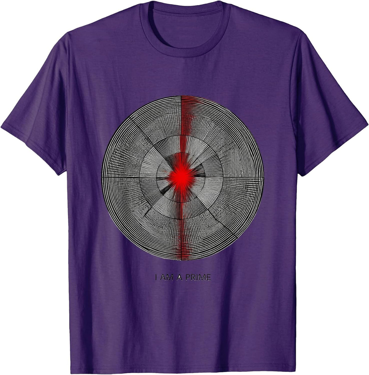 I Am A Prime Funny Math Teacher Nerd Humor Gift T-Shirt - Purple