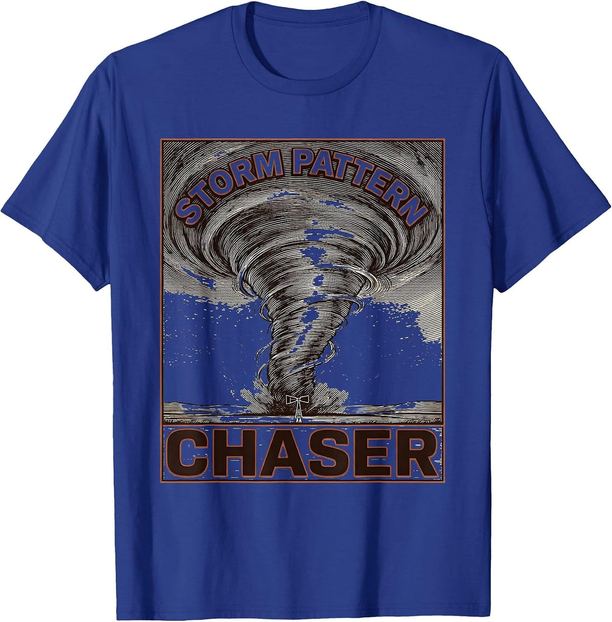 Storm Pattern Chaser Meteorology Enthusiast Weather Hobbyist T-Shirt - Royal Blue