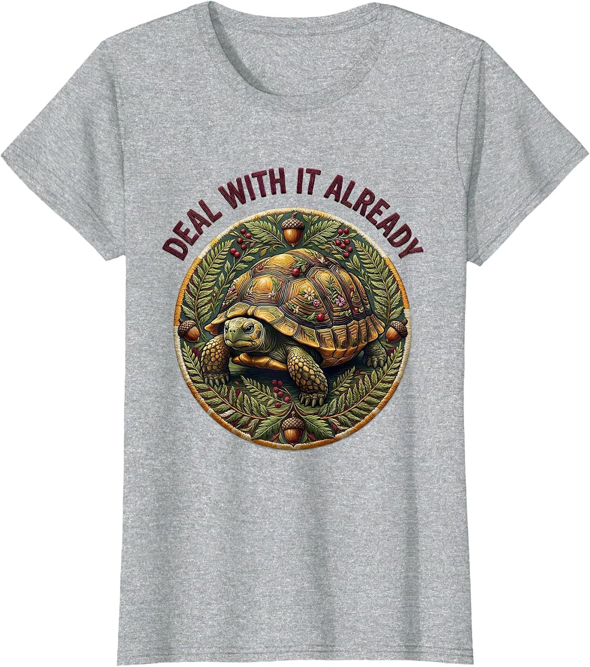 Women's It Is What It Is Deal With It Already Graphic T-Shirt - Heather Grey