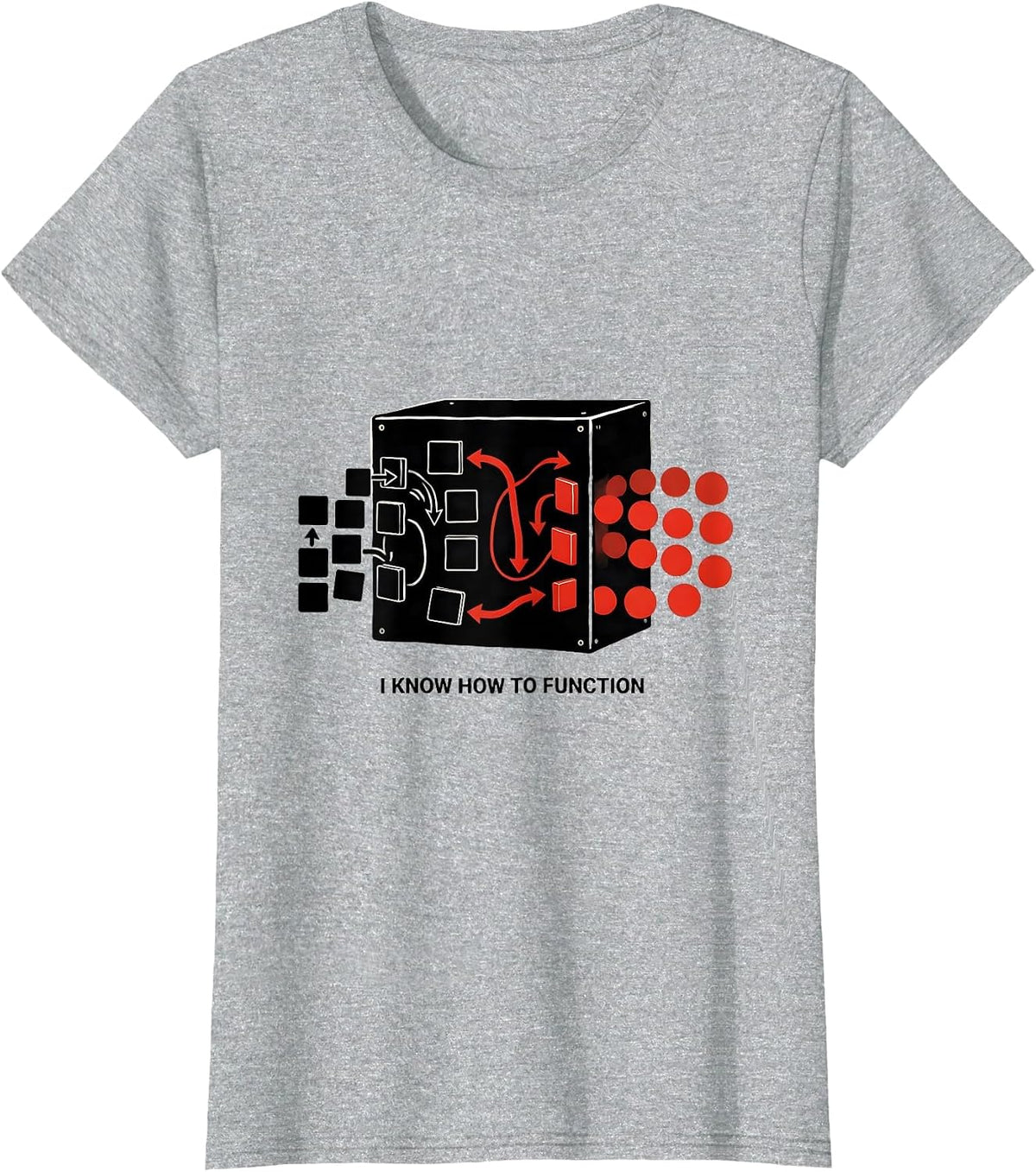 Women's I Know How To Function Funny Math Teacher Gift T-Shirt - Heather Grey