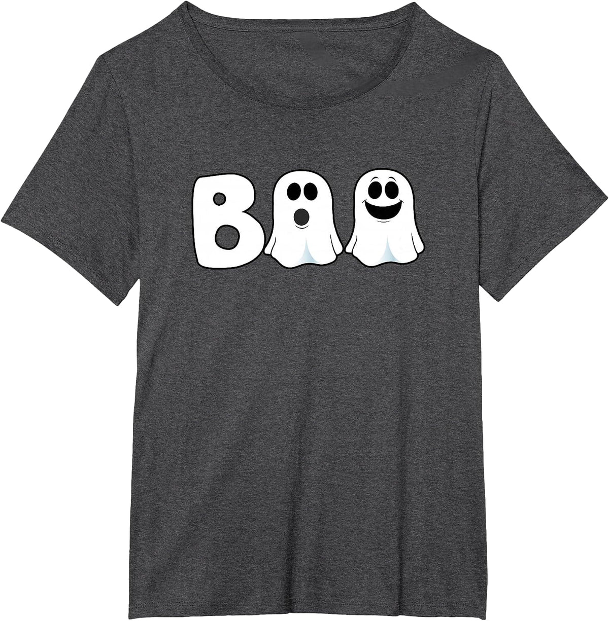 Halloween Boo Ghosts Trick Treat T-Shirt - Dark Heather Grey