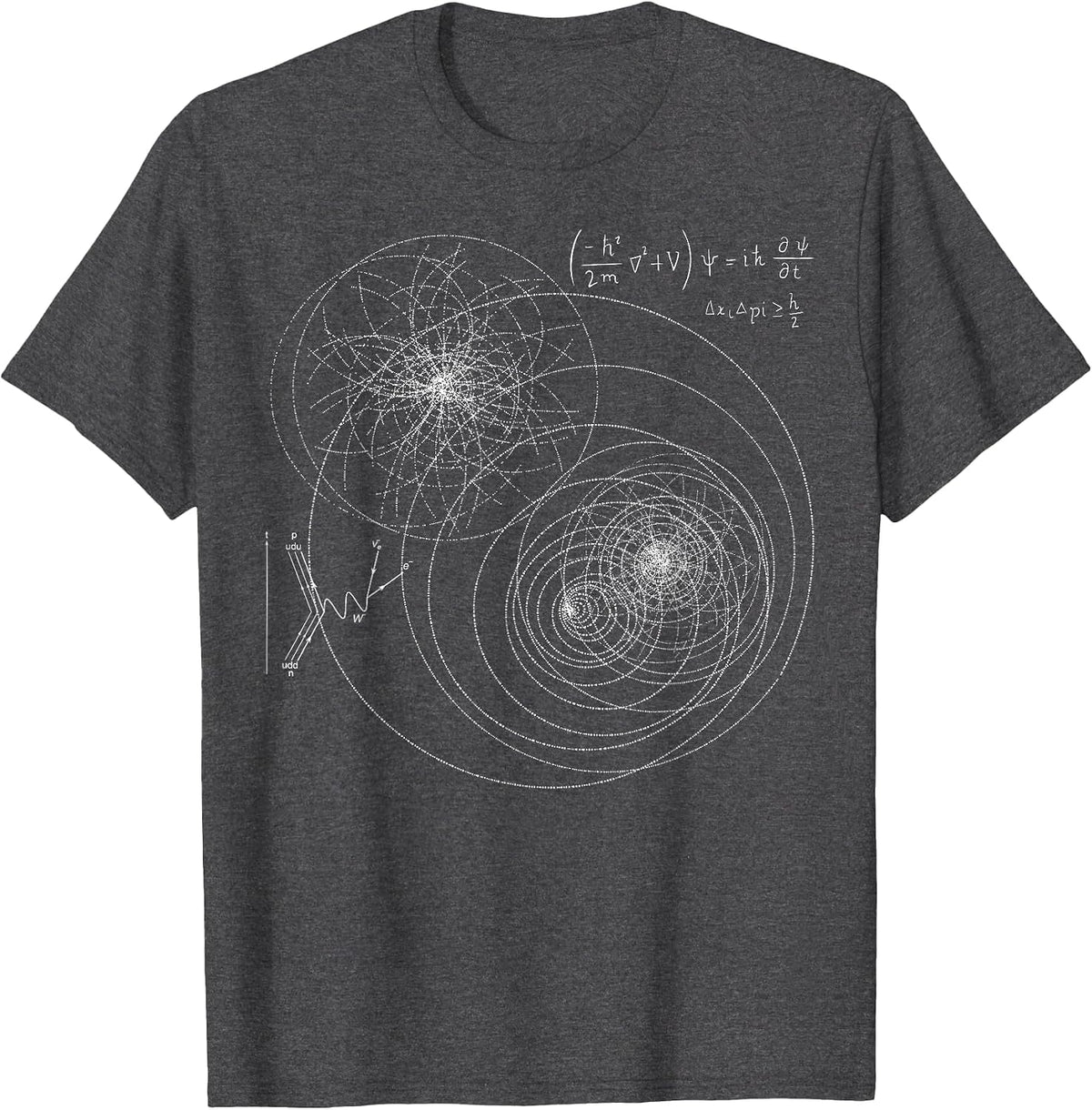 Higgs Boson Physics Quantum Mechanics Science Lover Teacher T-Shirt - Dark Heather Grey