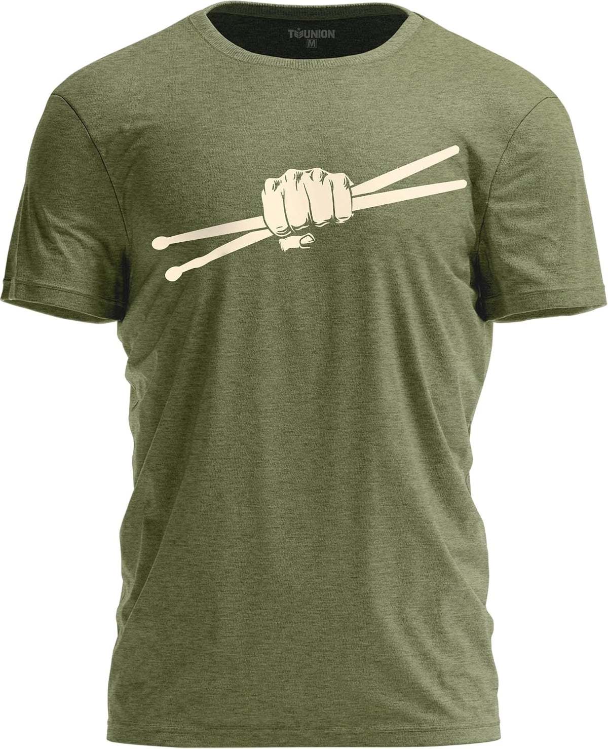 Drummer T-Shirt for Musicians – Music Band Graphic Percussionist Shirt – Drummer Gift Tee - Military Green