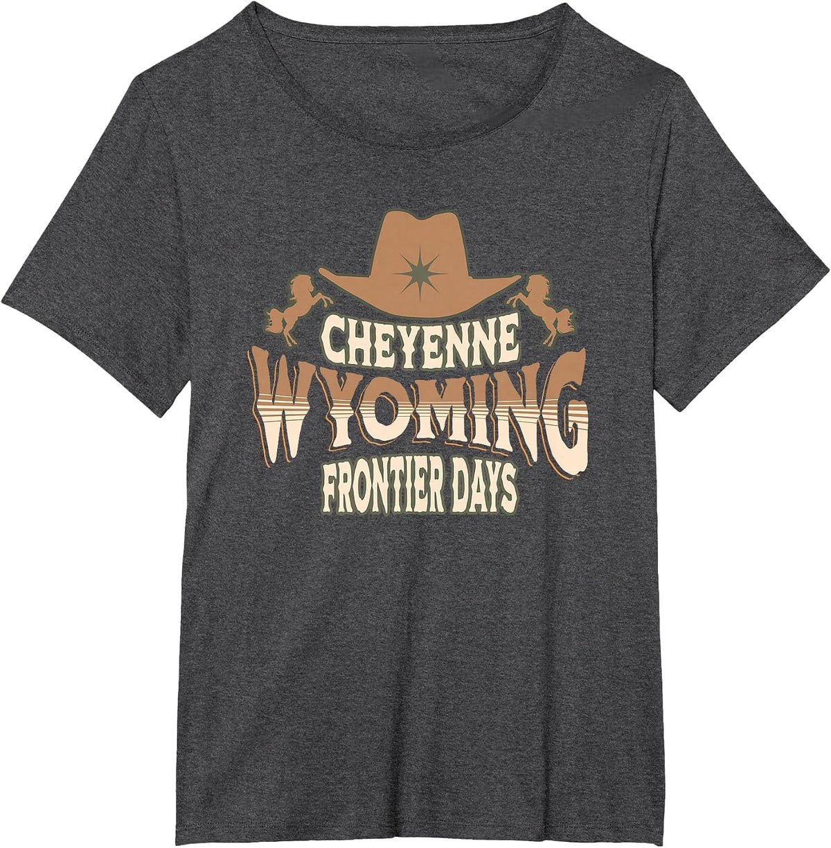 Cheyenne Wyoming Frontier Days T-Shirt - Dark Heather Grey