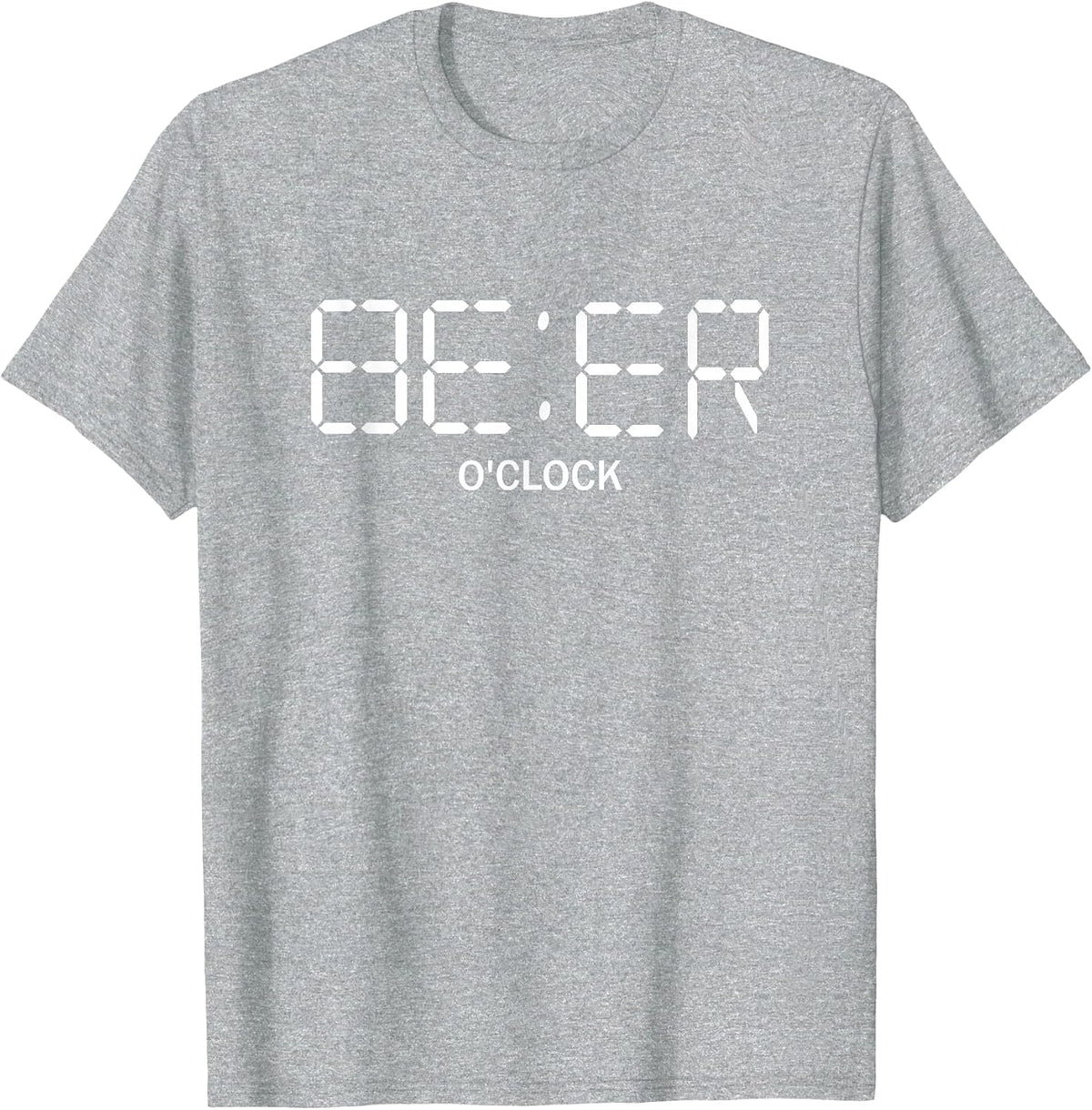 Beer O'Clock Funny Beer T-Shirt T-Shirt - Heather Grey