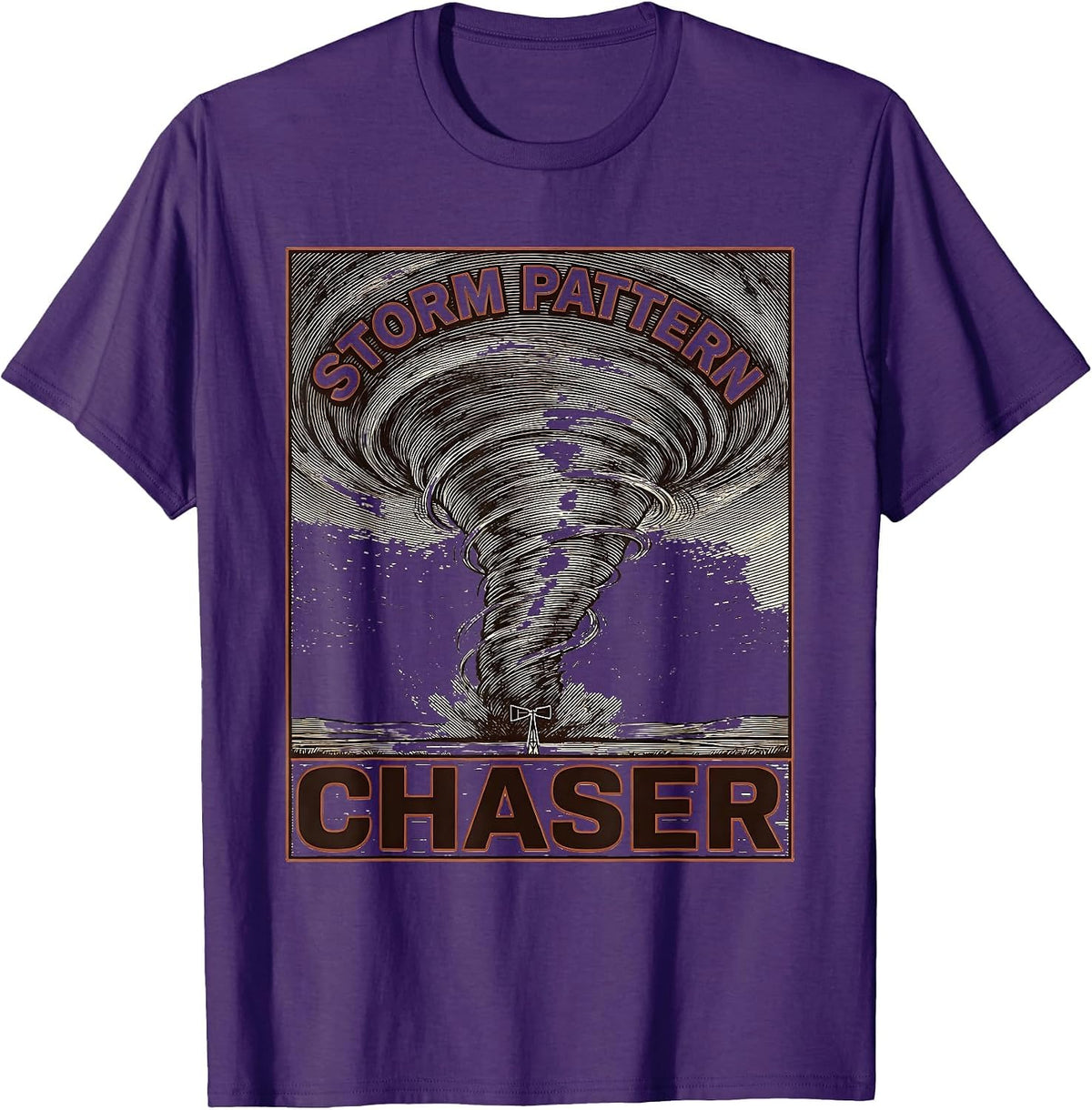 Storm Pattern Chaser Meteorology Enthusiast Weather Hobbyist T-Shirt - Purple