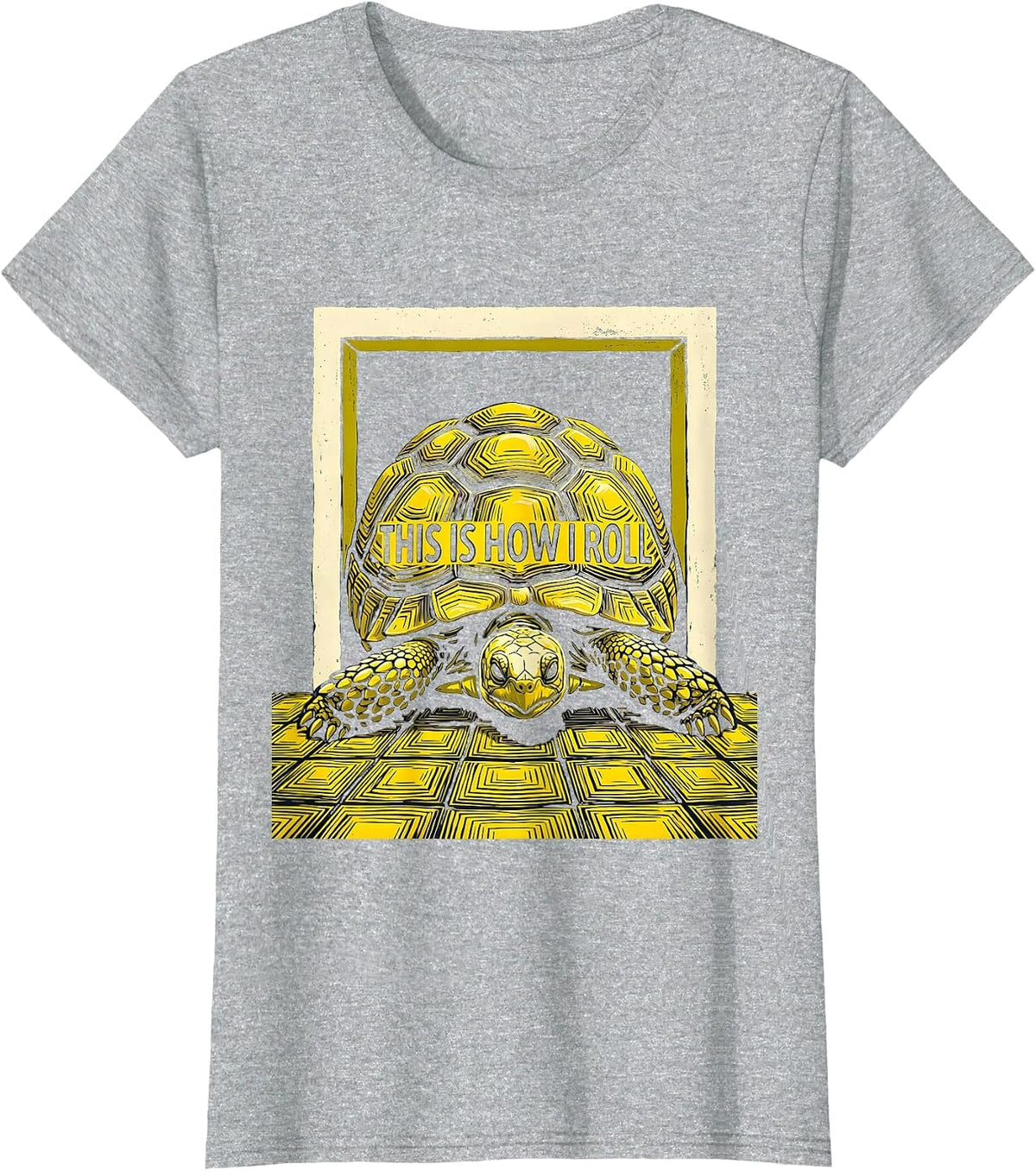 Women's This Is How I Roll Funny Tortoise Pet Lover Humor T-Shirt - Heather Grey