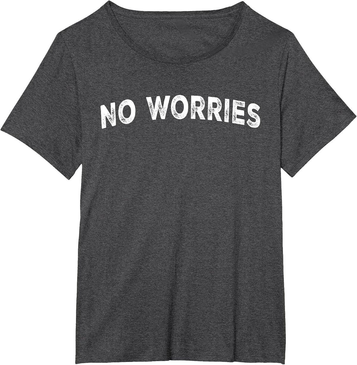No Worries T-Shirt - Dark Heather Grey