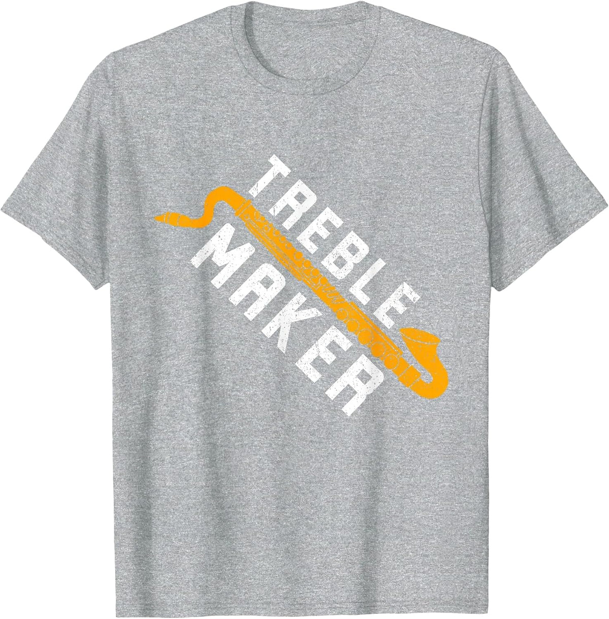 Bass Clarinetist Treble Maker Bass Clarinet T-Shirt - Heather Grey