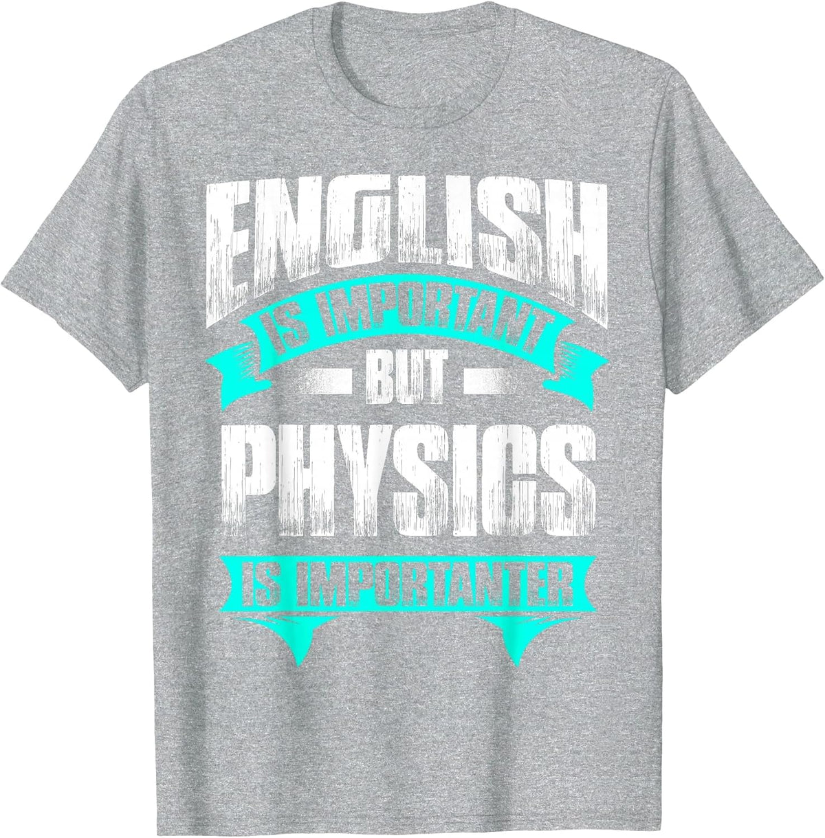 English is Important But Physics is Importanter T-Shirt - Heather Grey