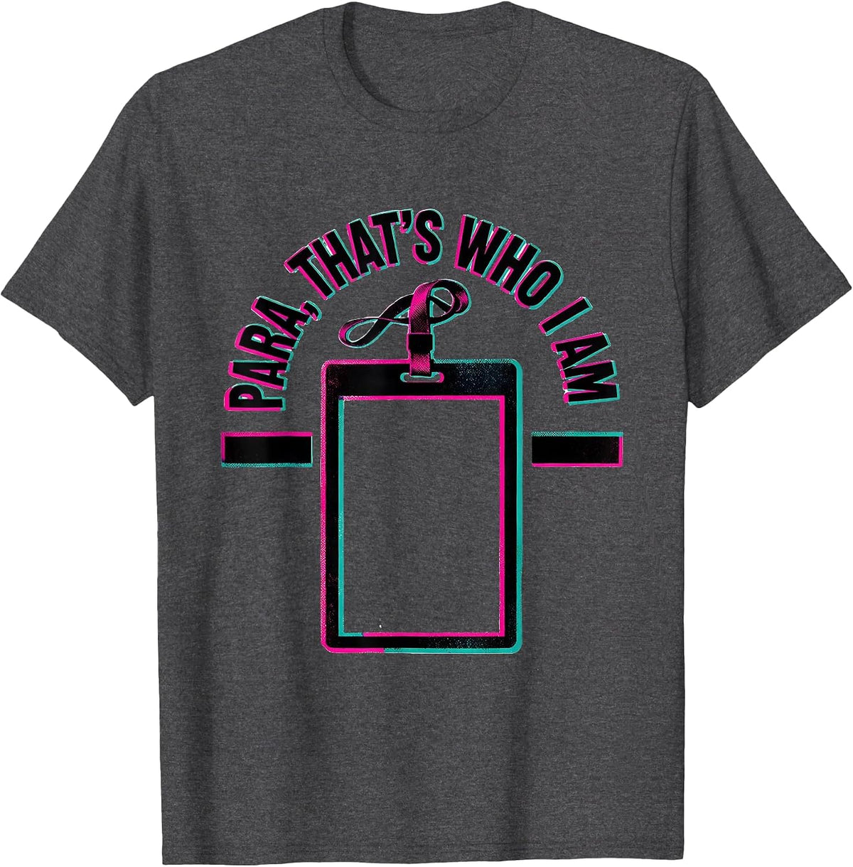 Men's Para Thats Who I Am Funny Paraprofessional Paraeducator T-Shirt - Dark Heather Grey