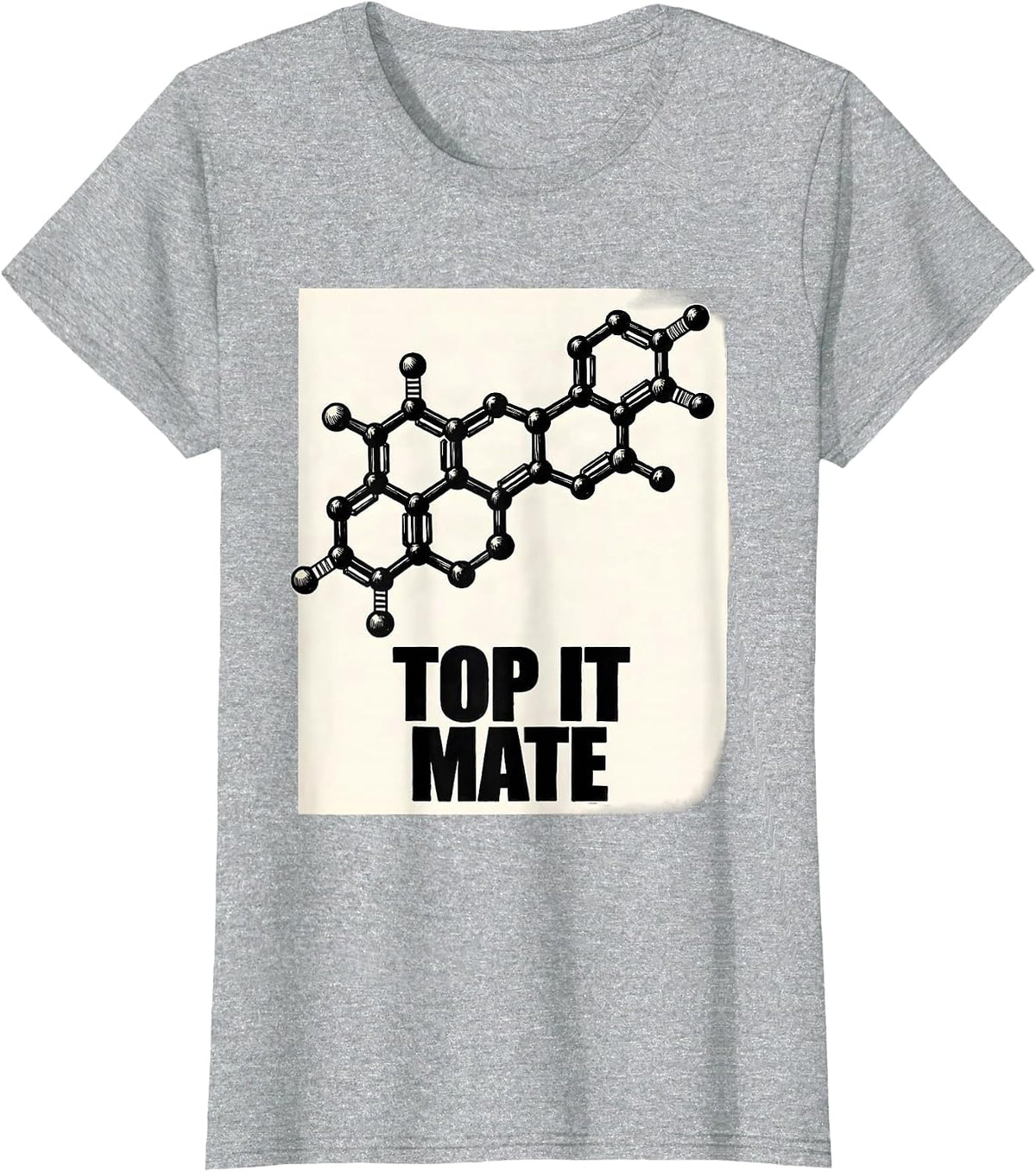 Top It Mate Funny Pharmacy Technician Chemistry Joke T-Shirt - Heather Grey