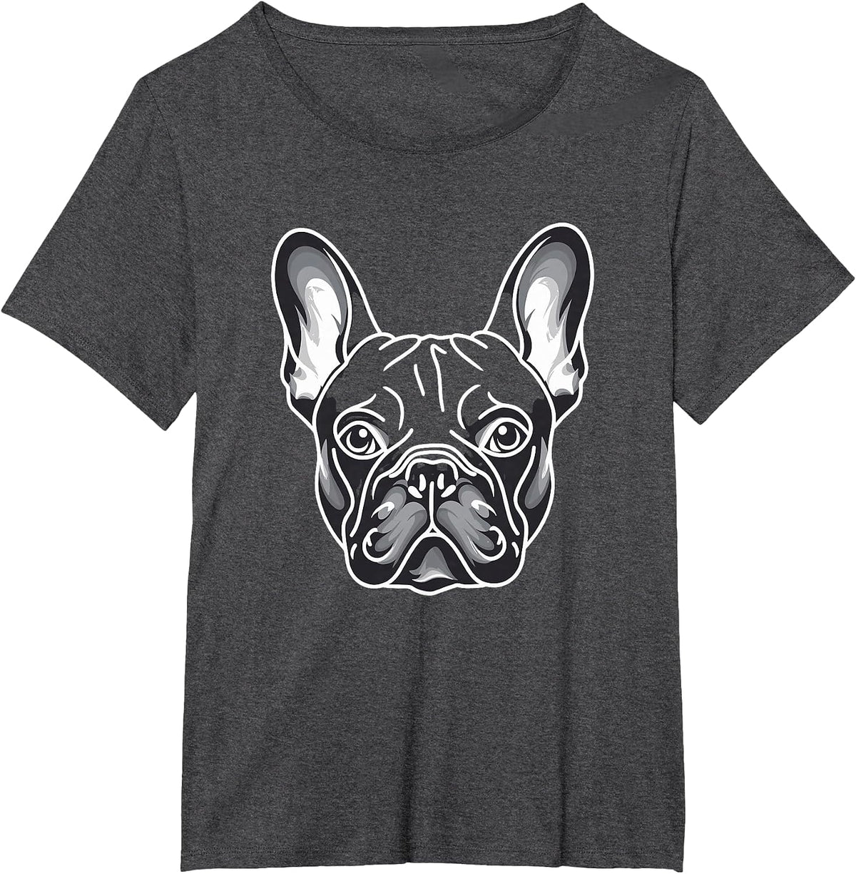 French Bulldog Frenchie Mom Mama Clothing Fashion T-Shirt - Dark Heather Grey