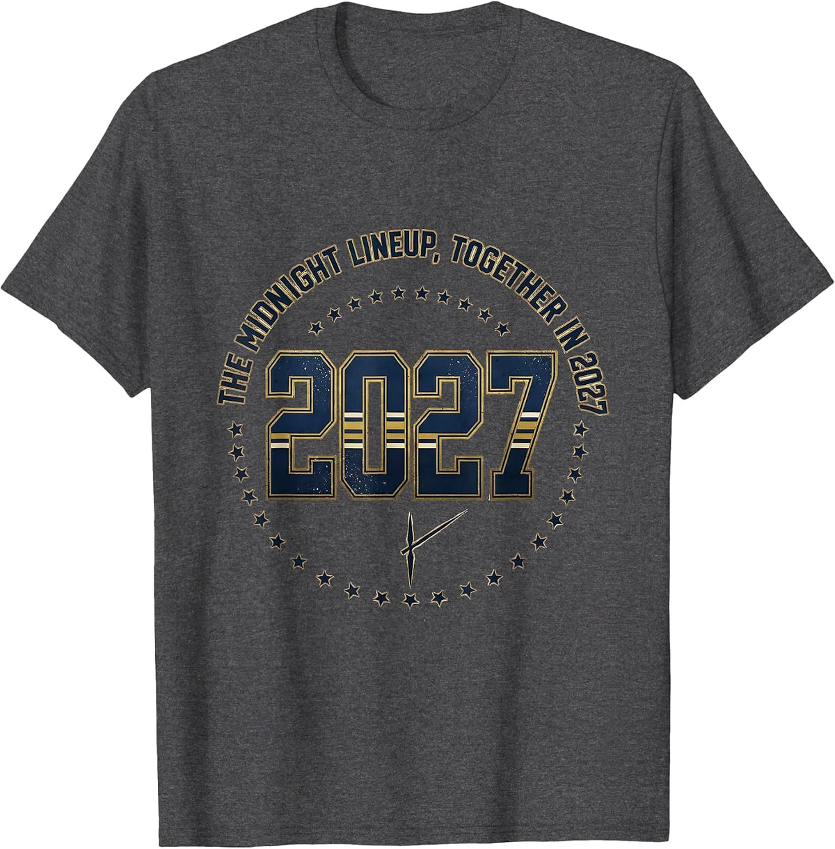 Men's The Midnight Lineup Together In 2027 Sports Family Matching T-Shirt - Dark Heather Grey