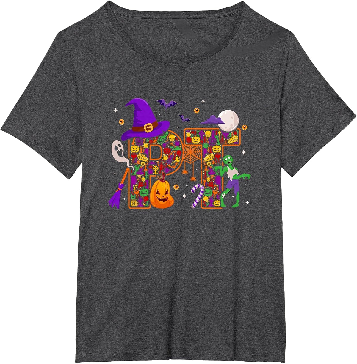 Physical Therapist Halloween PT Physical Therapy Assistant T-Shirt - Dark Heather Grey