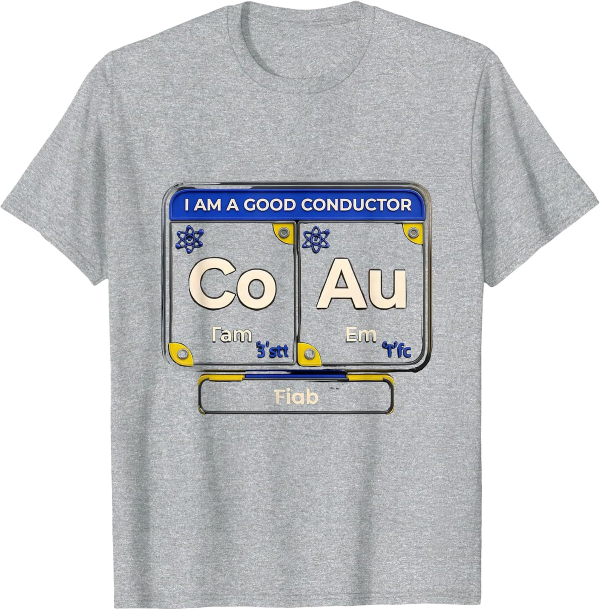 Men's I Am A Good Conductor Funny Chemistry Science Nerd Periodic T-Shirt - Heather Grey
