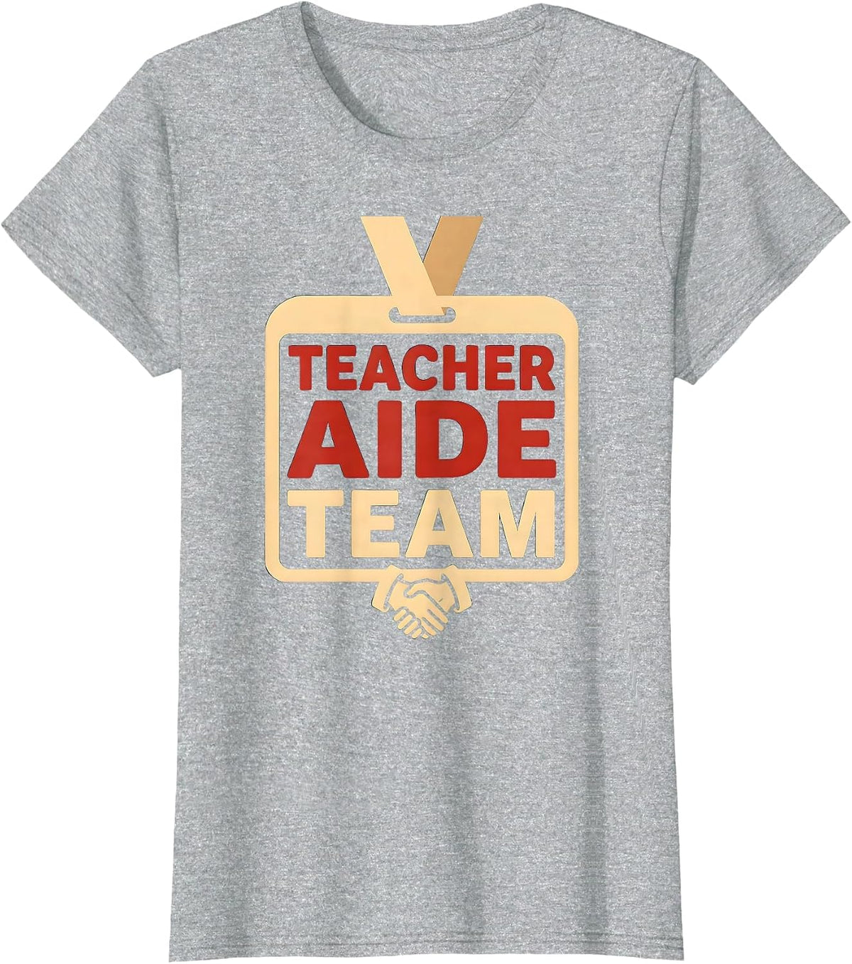 Teacher Aide Team Funny Paraprofessional Paraeducator T-Shirt - Heather Grey