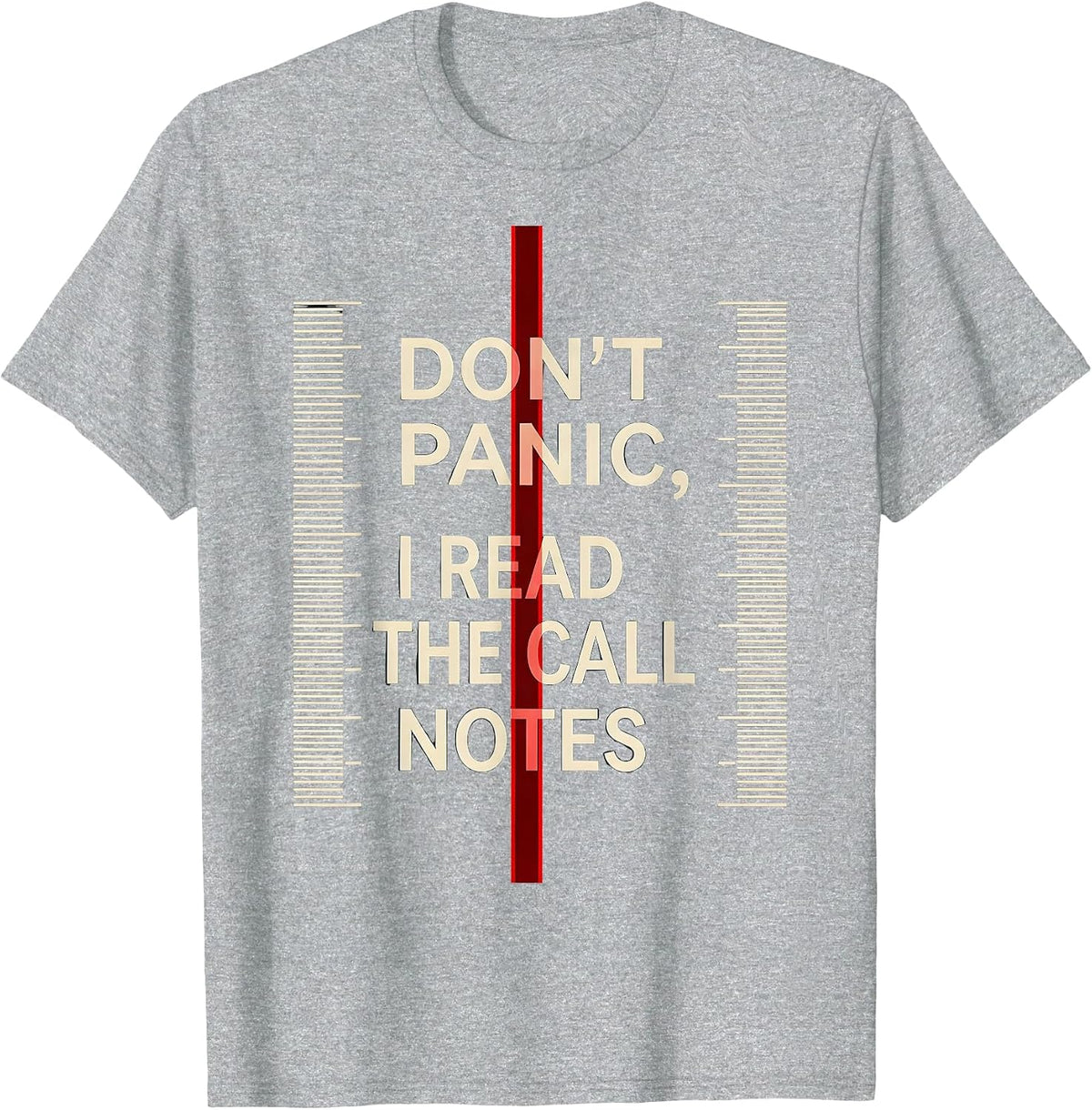 Men's Don't Panic I Read The Call Notes Funny EMT Paramedic Gift T-Shirt - Heather Grey