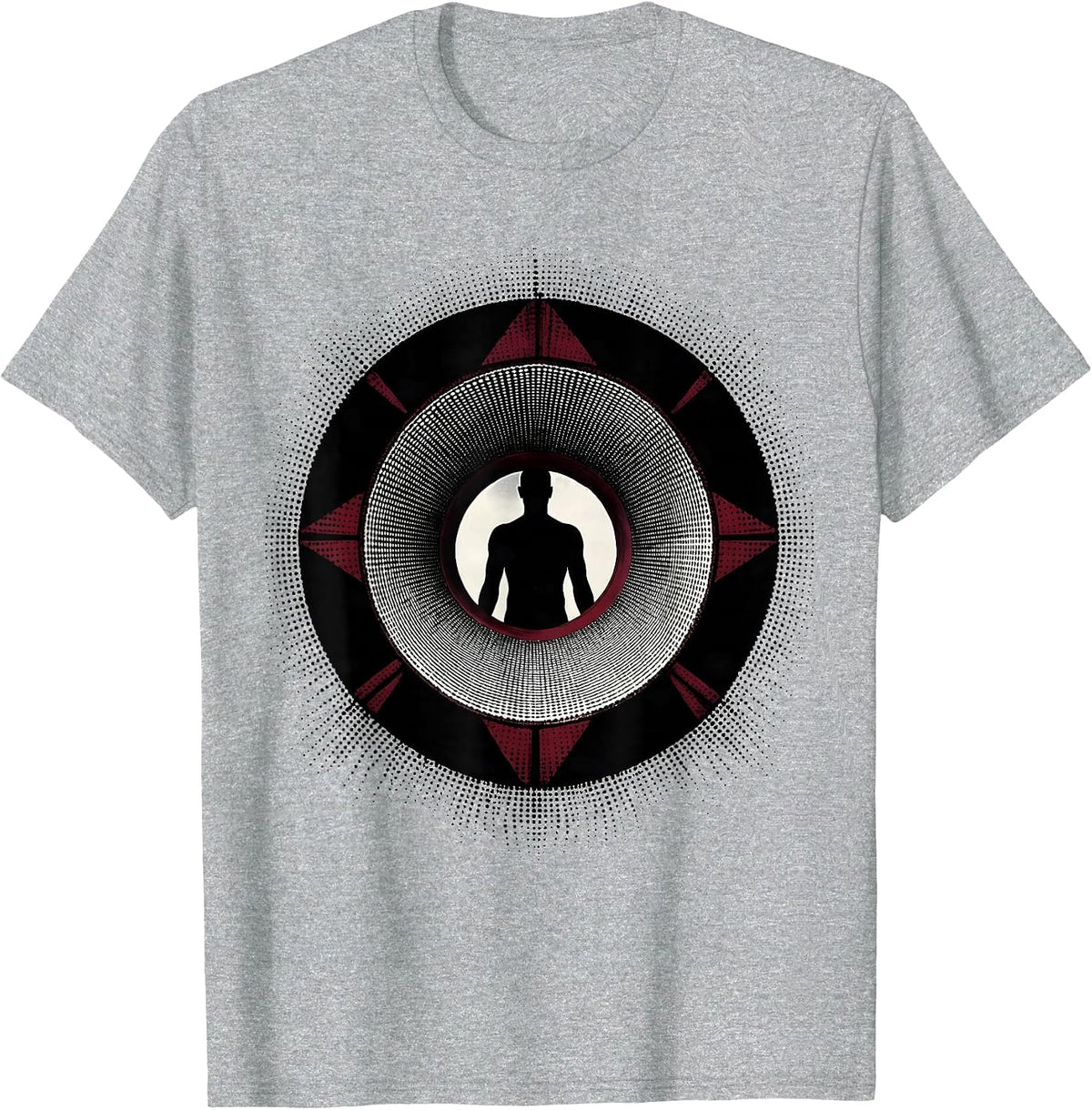 Men's MRI Machine Magnetic Field Lines Radiology Art T-Shirt - Heather Grey