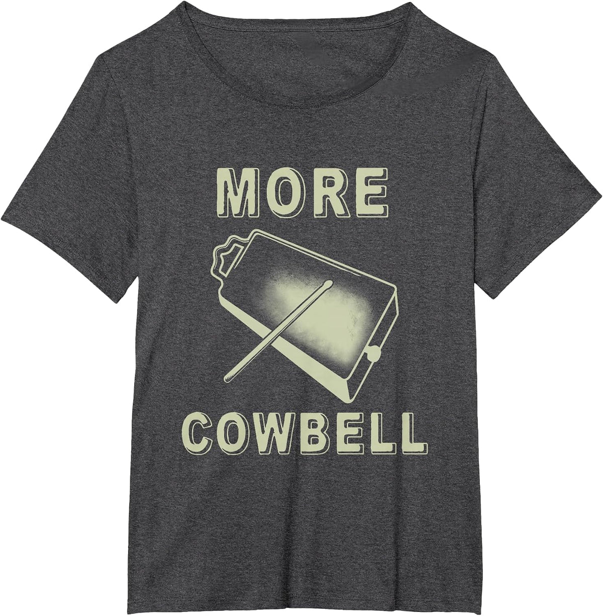 More Cowbell T-Shirt T-Shirt - Dark Heather Grey