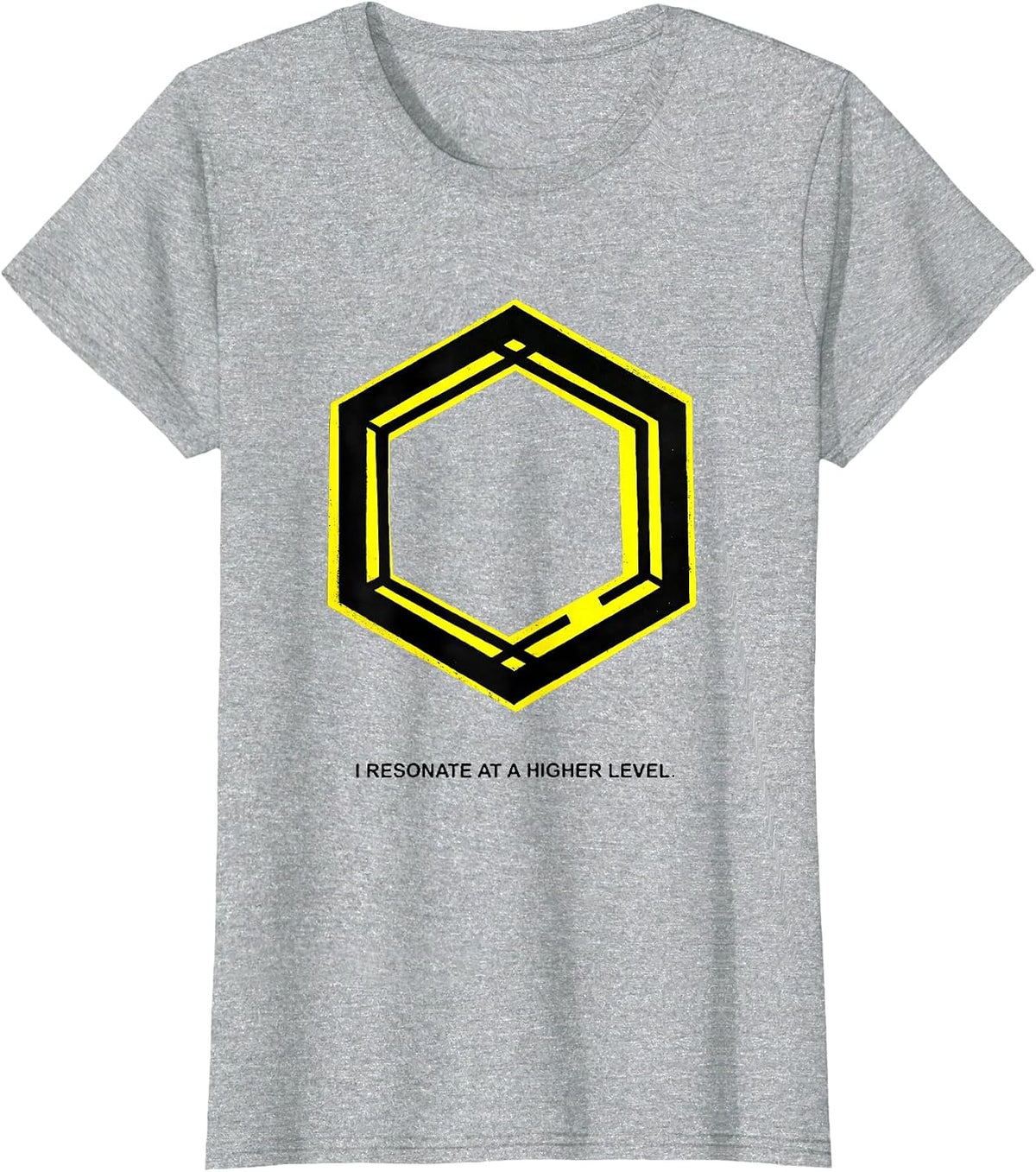 Women's I Resonate At A Higher Level Funny Science Chemistry Teacher T-Shirt - Heather Grey