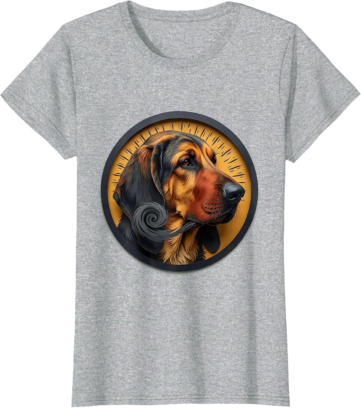 Bloodhound Dog Lover Funny Pet Owner Humor T-Shirt - Heather Grey