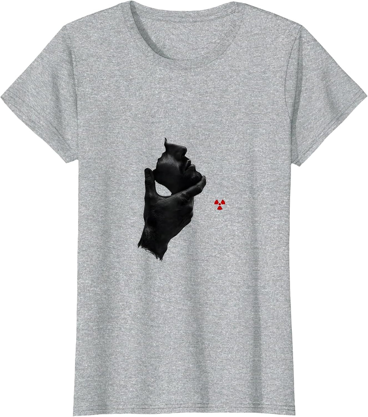 Women's Chin Position Radiology Tech Minimalist Rad Tech Gift T-Shirt - Heather Grey