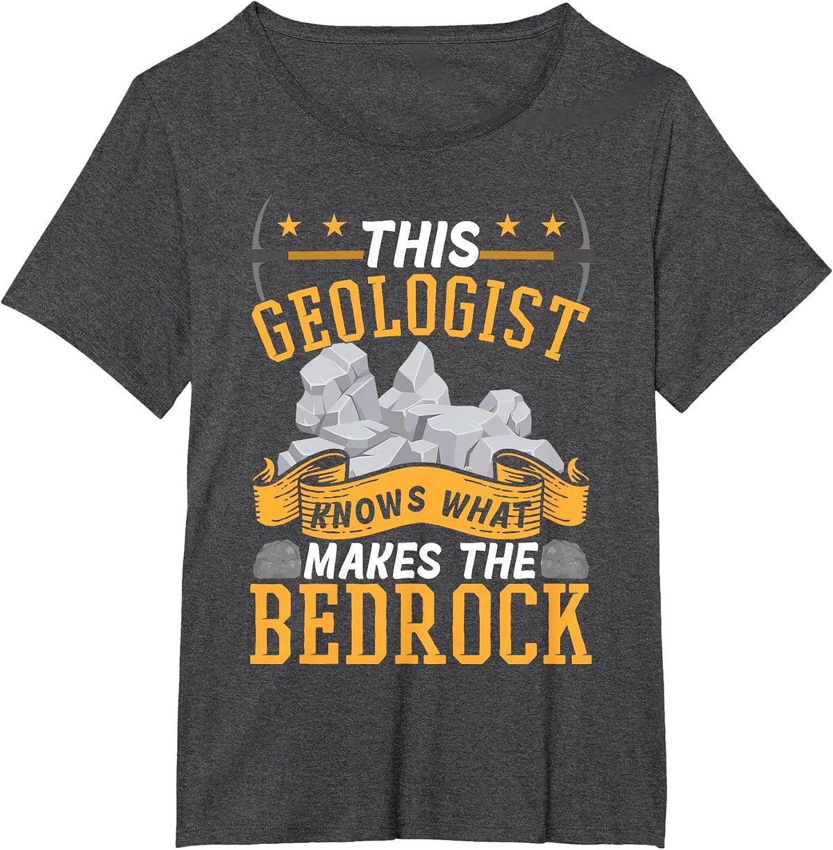 Funny Mineral Rock Collector Rockhound Geologist T-Shirt - Dark Heather Grey
