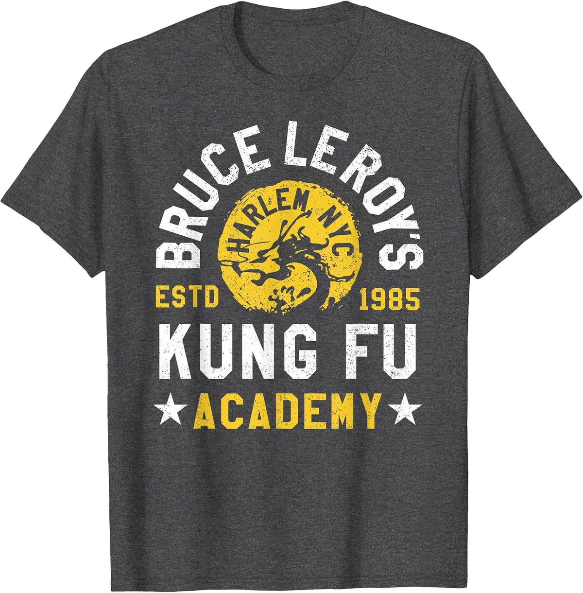 Bruce Leroy's Kung Fu Unisex for Men, Women T-Shirt - Dark Heather Grey