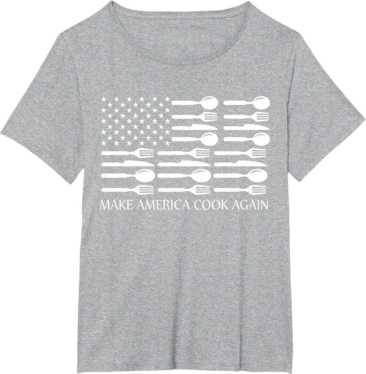 Make America Cook Again Cooking Chef T-Shirt T-Shirt - Heather Grey