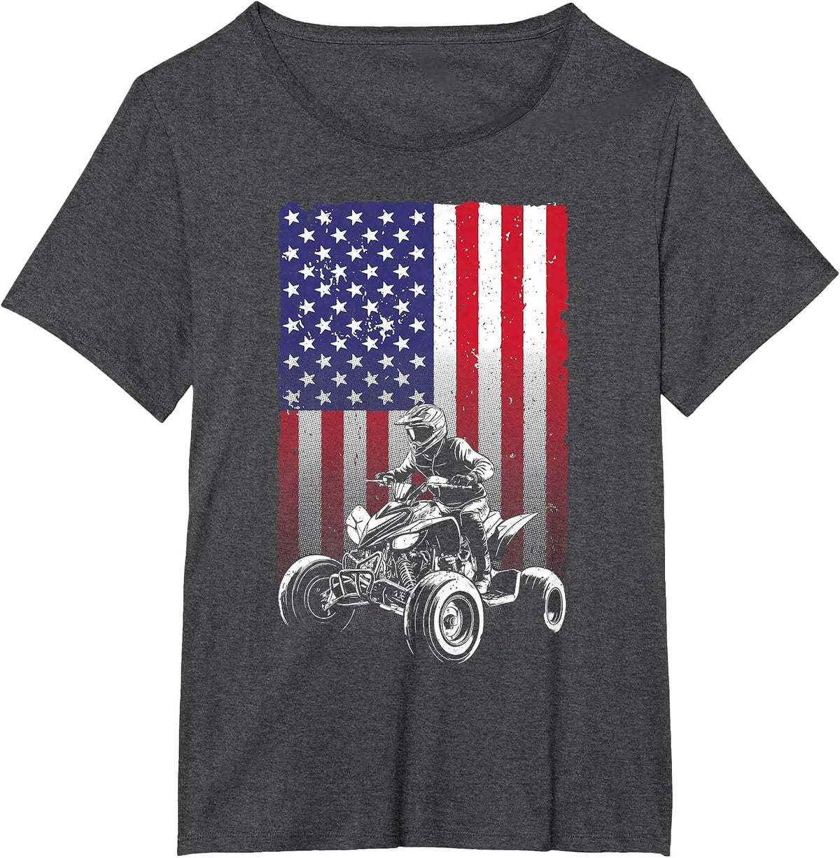 Cool ATV Design for Men Women Off Road Mud Dirt 4 Wheeler T-Shirt - Dark Heather Grey