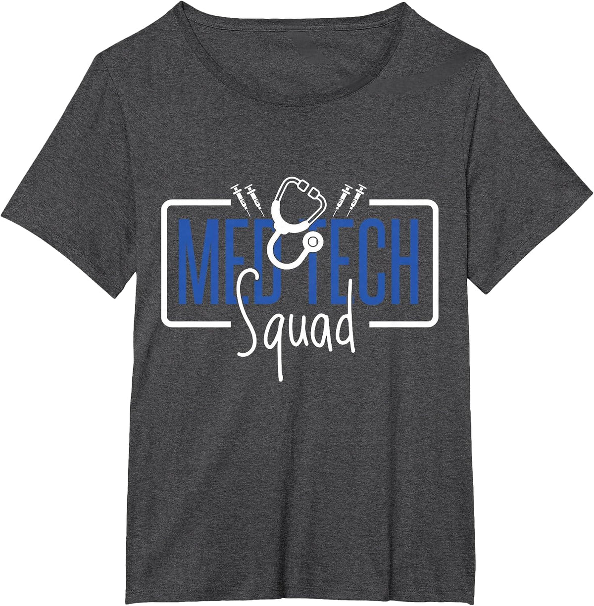 Med Tech Squad, Medical Laboratory Technician Team T-Shirt - Dark Heather Grey