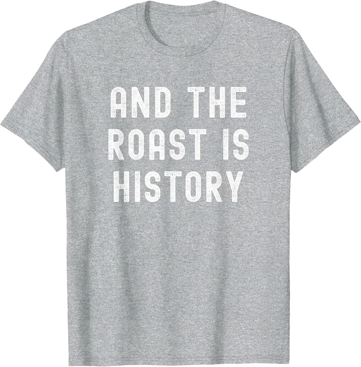 and the Roast is History Thanksgiving Family Matching Pajama T-Shirt - Heather Grey