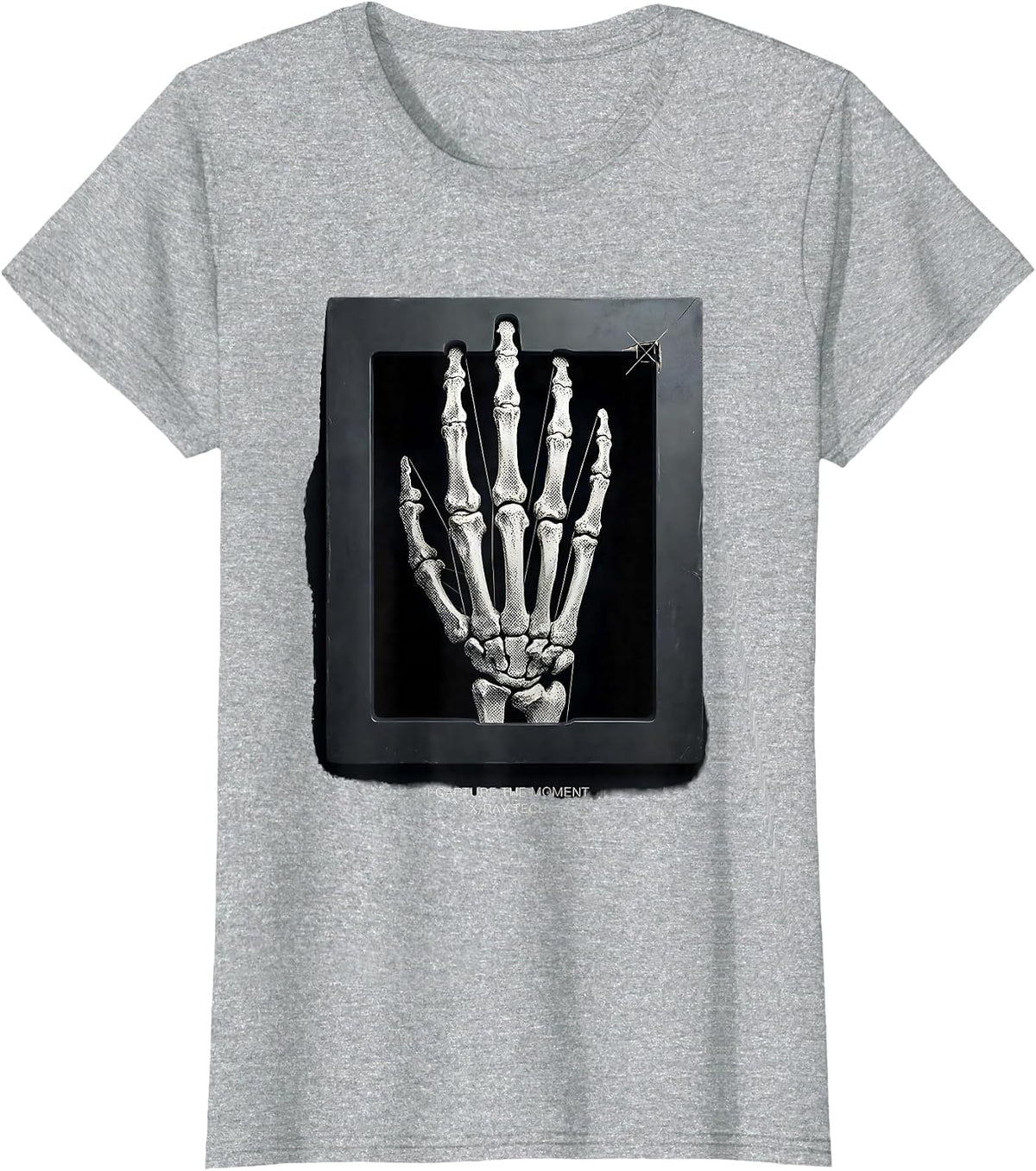 Women's I Capture The Moment X-Ray Tech Radiology Rad Tech T-Shirt - Heather Grey