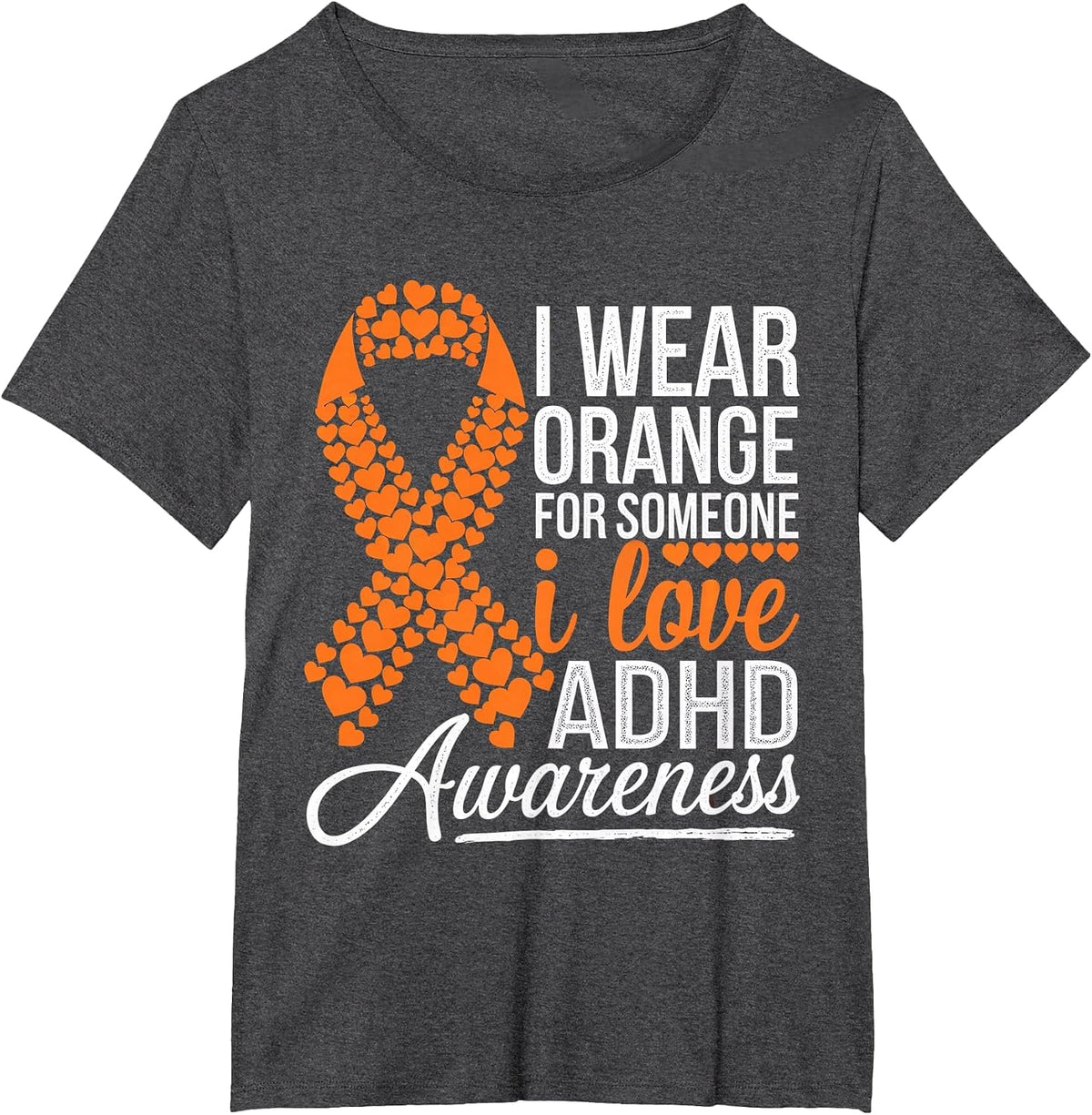 ADHD Awareness Month ADHD Embrace Neurodiversity T-Shirt - Dark Heather Grey