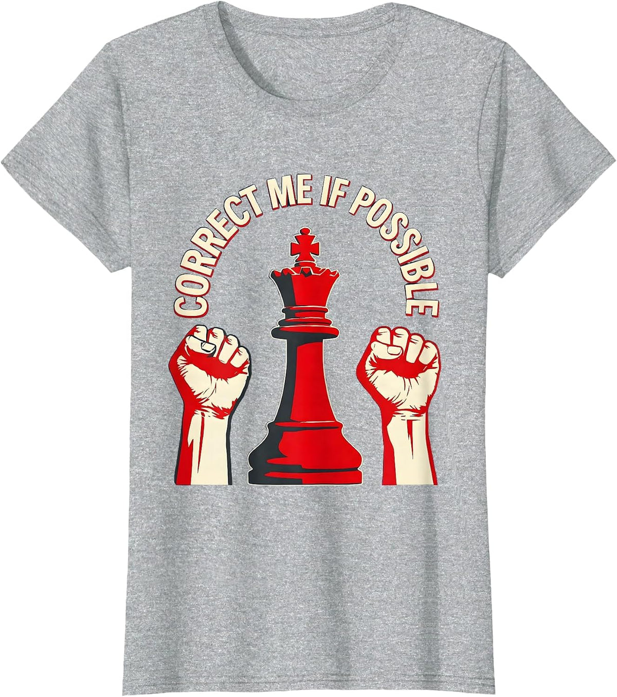 Prove Me Wrong Correct Me If Possible Graphic T-Shirt - Heather Grey