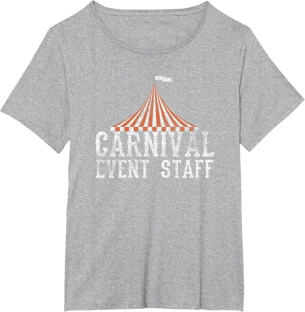 Vintage Circus Security Mardi Gras Staff T-Shirt - Heather Grey