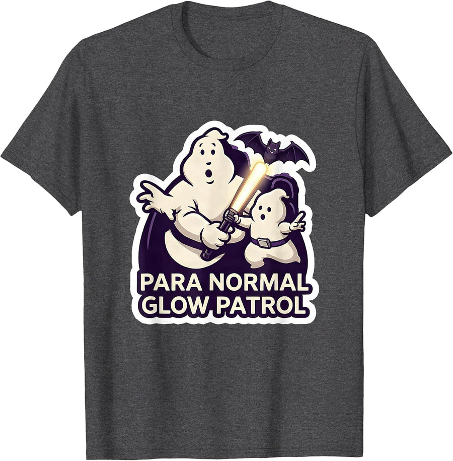 Men's Para Normal Glow Patrol Funny Paraprofessional Ghost T-Shirt - Dark Heather Grey