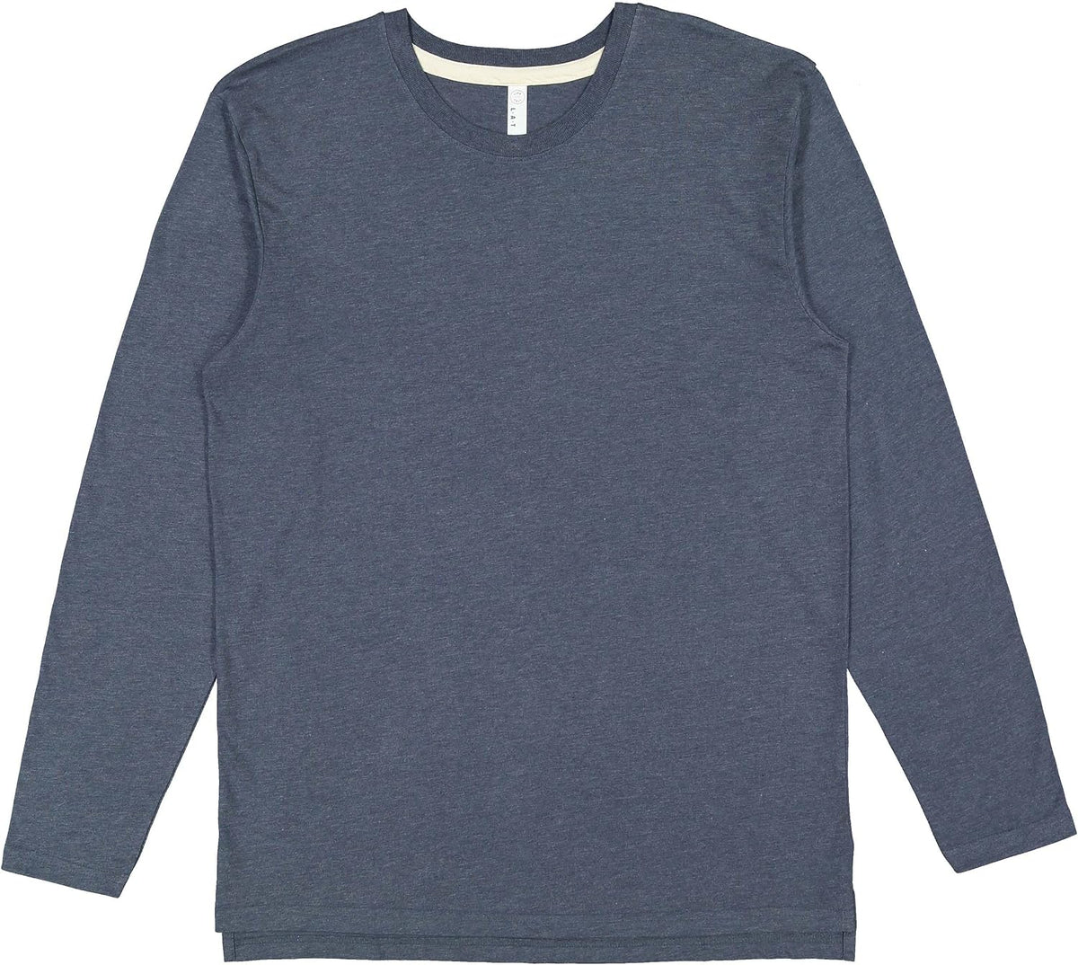 LAT Adult Unisex Long Sleeve Fine Jersey T-Shirt (6918) - Vintage Denim