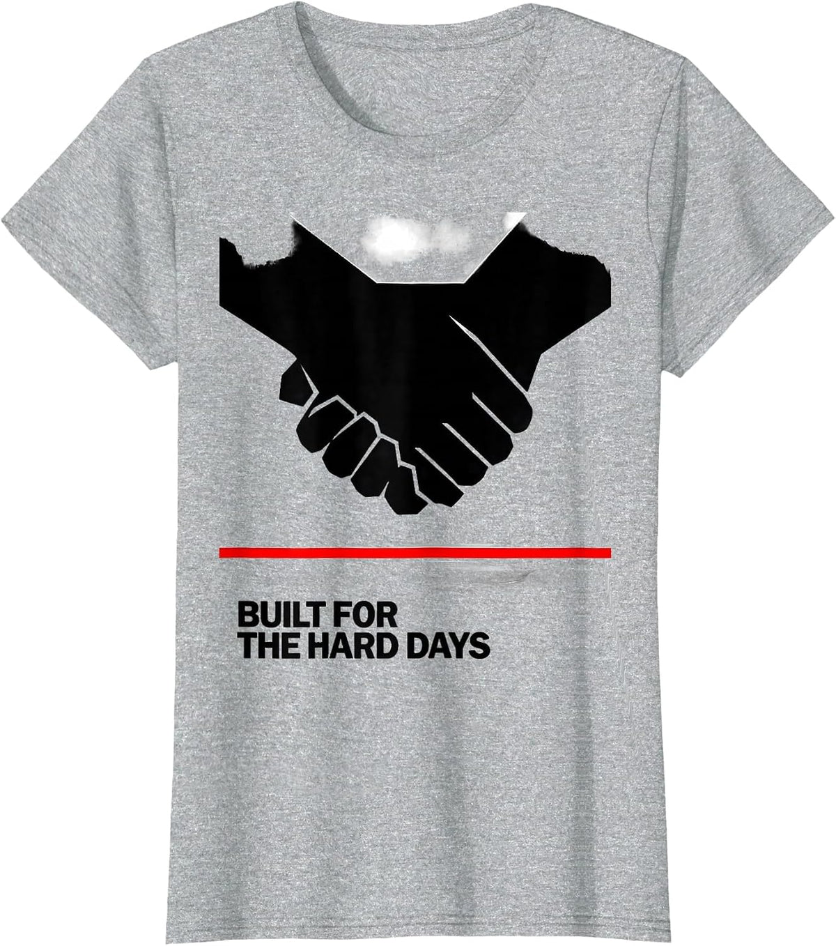 Built for the Hard Days Social Worker Design T-Shirt - Heather Grey
