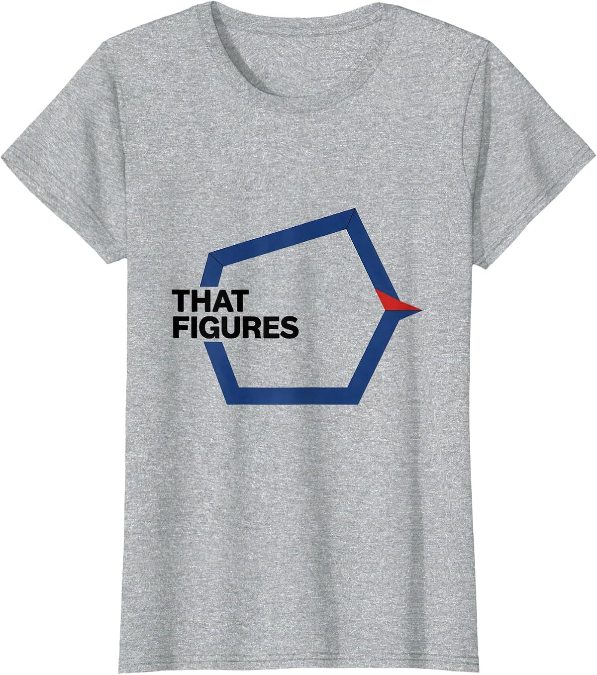 Women's That Figures Funny Math Teacher Student Back to School Humor T-Shirt - Heather Grey