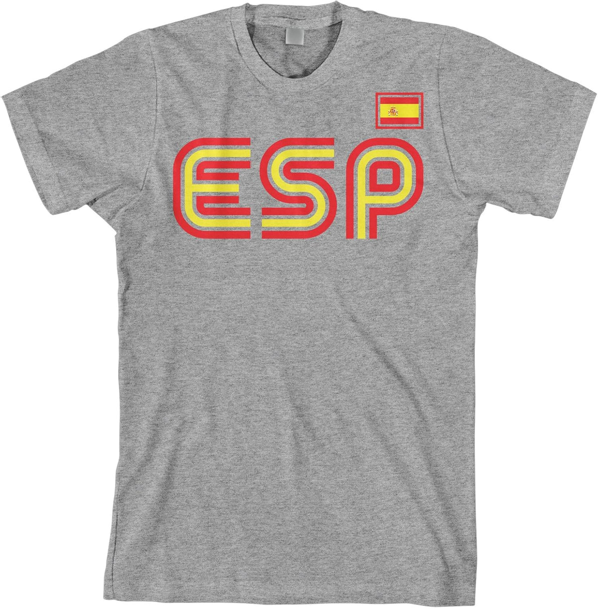 Threadrock Men's Spain Athletic Retro Series T-Shirt - Sport Gray