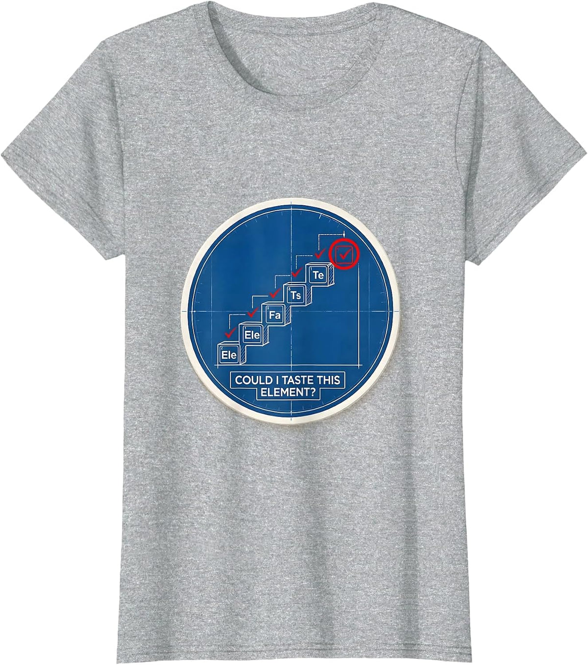 Could I Taste This Element Funny Periodic Table Chemistry T-Shirt - Heather Grey
