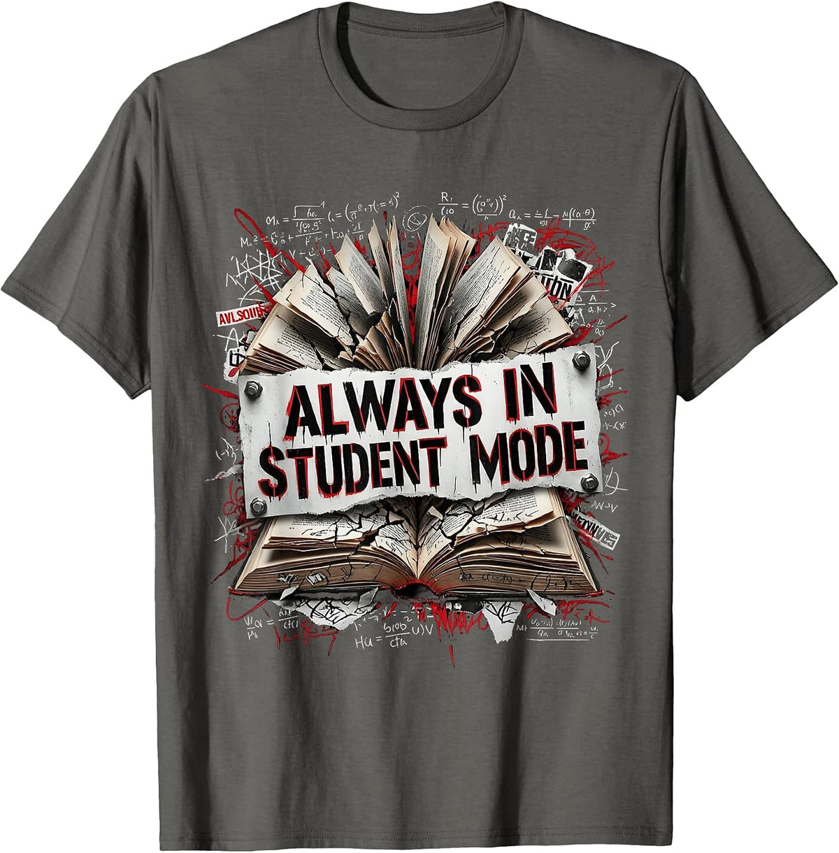 It's a Beautiful Day for Learning Student Mode T-Shirt - Asphalt Grey