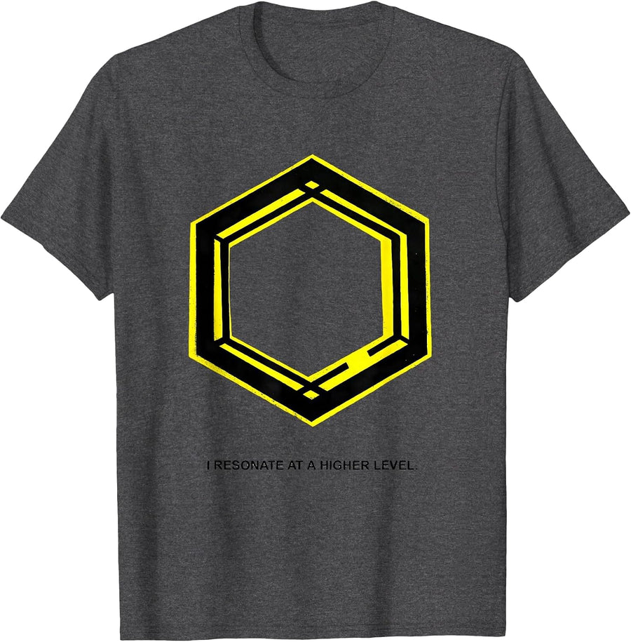Men's I Resonate At A Higher Level Funny Science Chemistry Teacher T-Shirt - Dark Heather Grey
