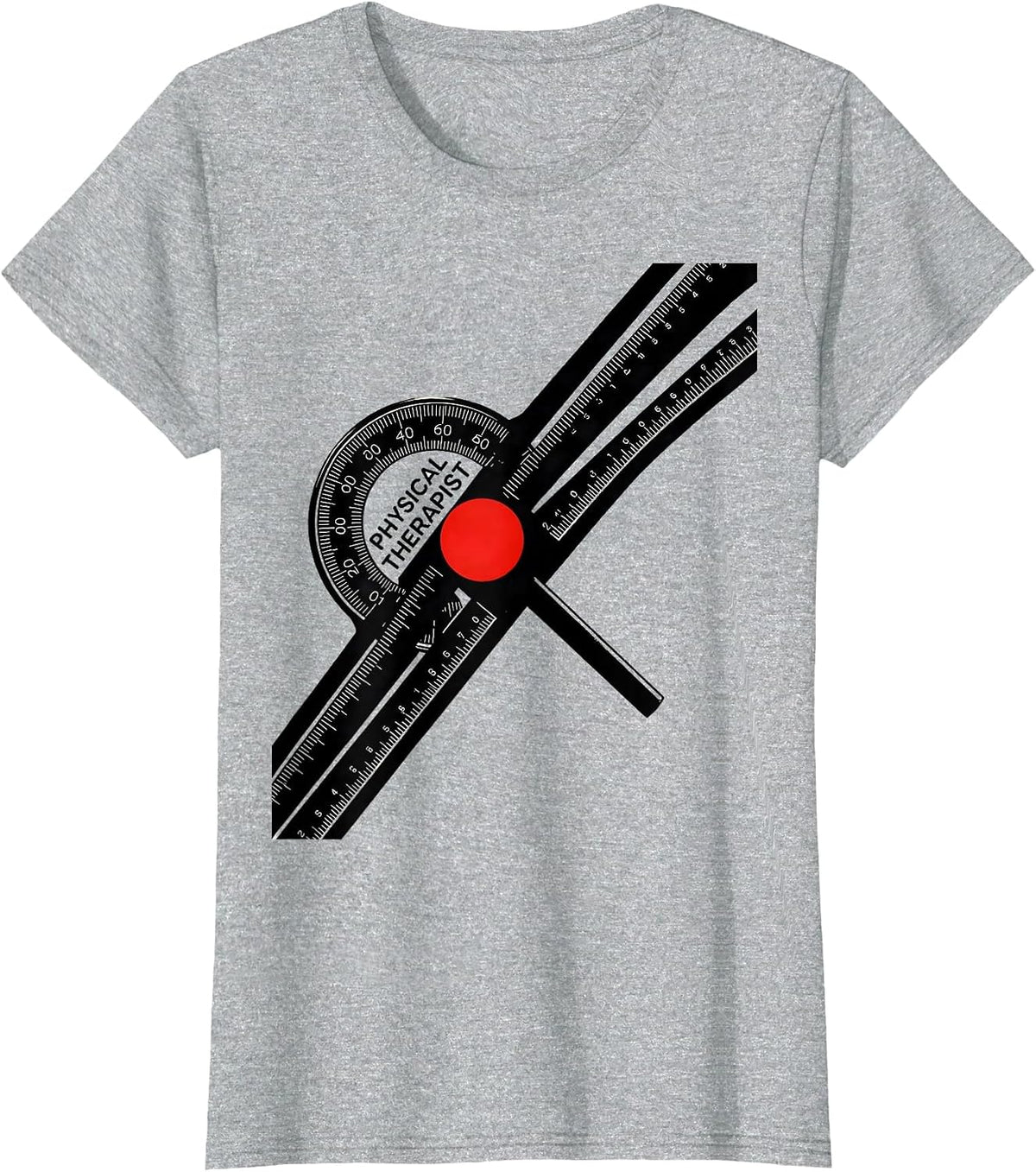 Women's Physical Therapist Constructivist Poster Rehab Team Gift T-Shirt - Heather Grey